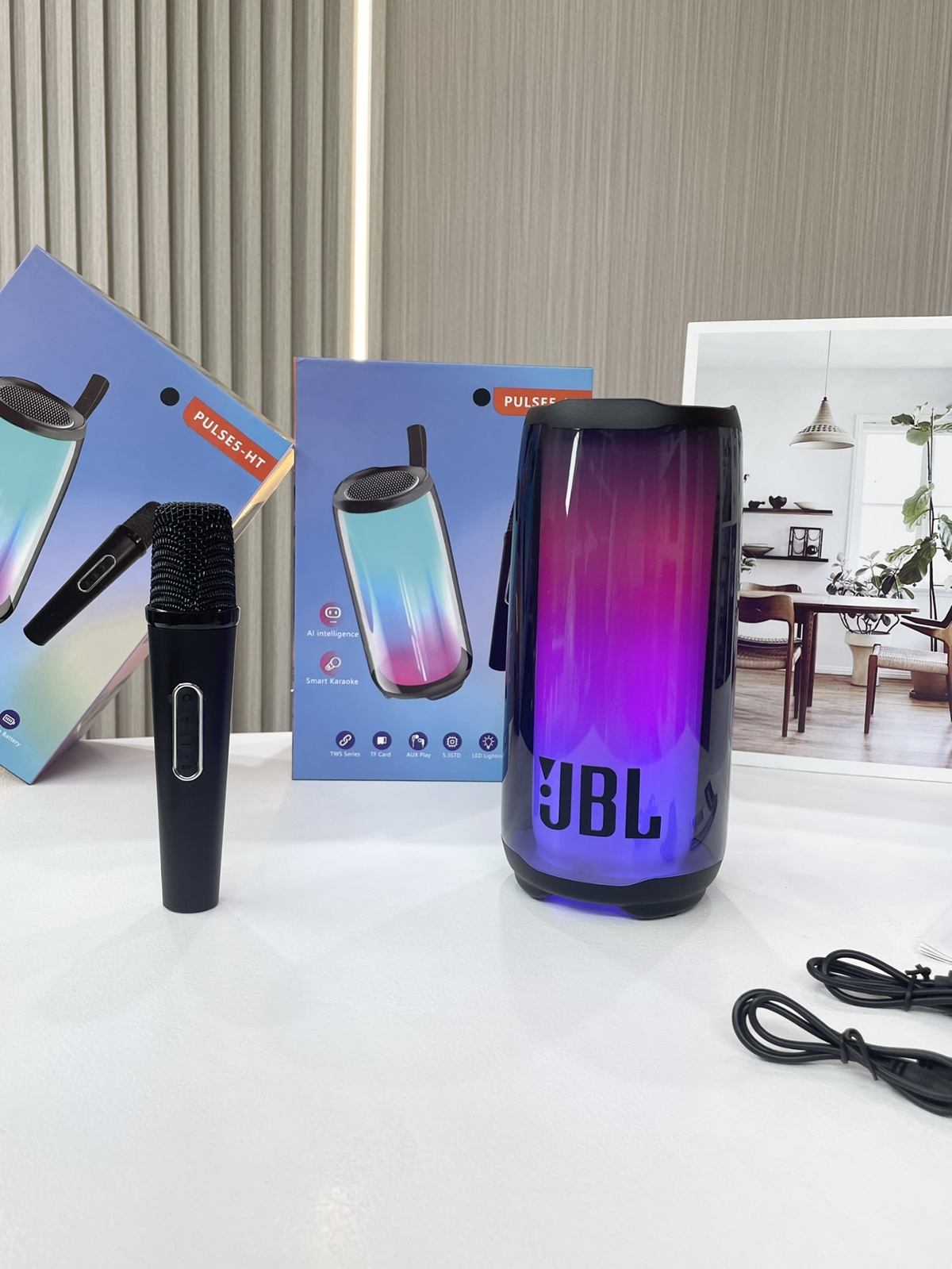 JBL新品脉动五代蓝牙音箱+K歌麦克风  第3张